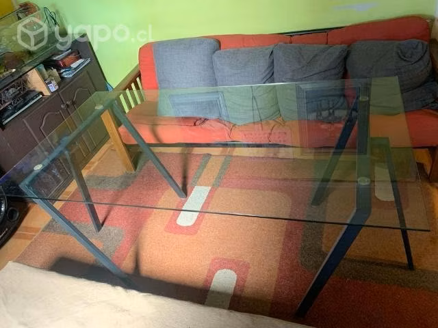 Mesa de vidrio templado de 80x150