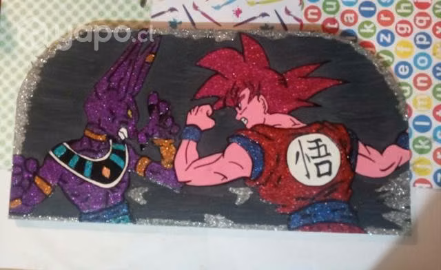 Cuadro de Goku vs bills