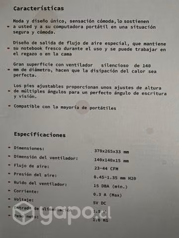 Soporte y ventilador