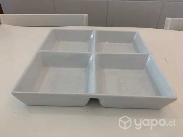 3 fuentes/ set para cocktail Cerámica Impecables - Imagen 2
