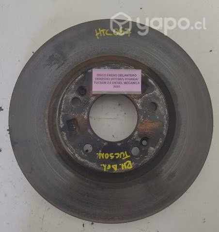 Disco Freno Del Der (HTC067) Hyundai Tucson 2.0 Me