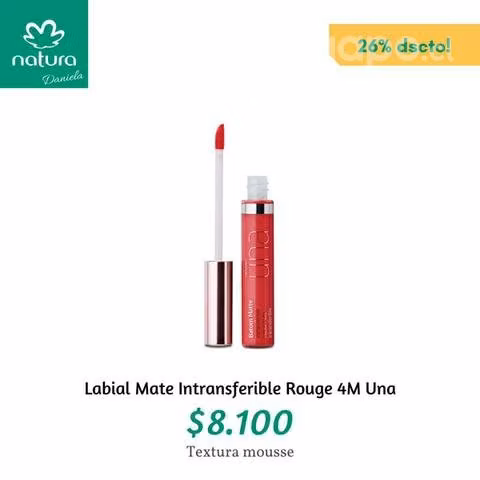 Labial Mate Instransferible Rouge 4M Una
