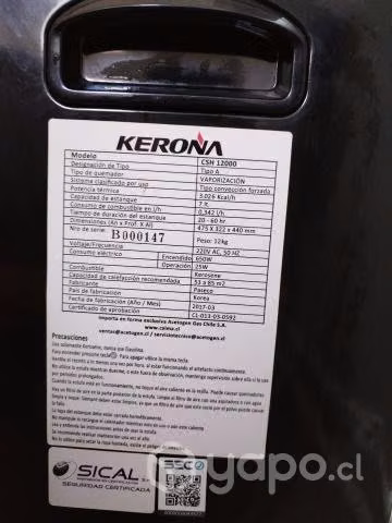 Estufa Kerona vendida