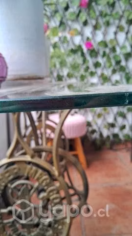 Remate mesa de maquina antigua