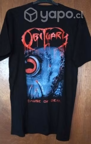 Polera Obituary estampada