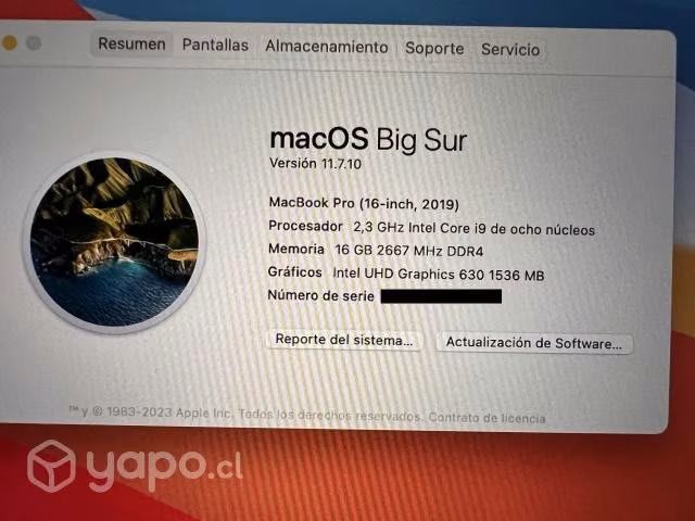 Apple Macbook Pro 16'' I9 - 16gb - 1tb Ssd Gris Os - Imagen 4