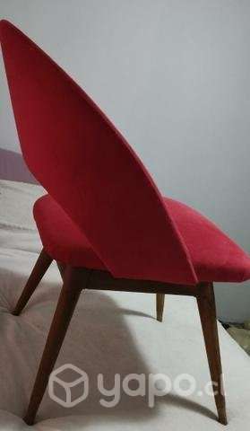 Sitial, silla, color Rojo oscuro - Imagen 2