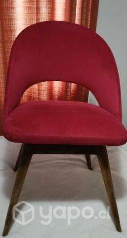 Sitial, silla, color Rojo oscuro - Imagen 3