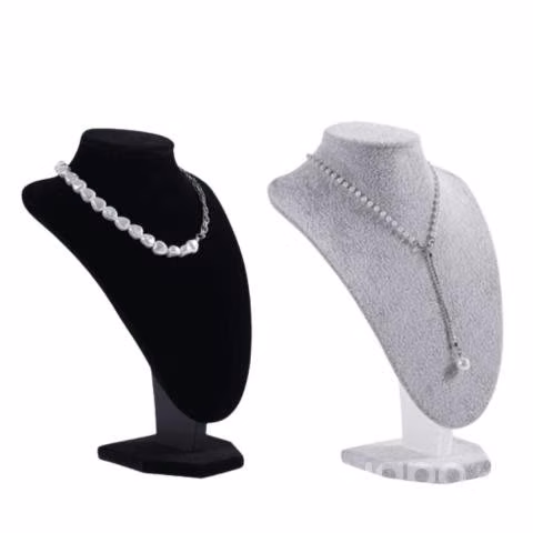 Exhibidor Mostrario Cuello Grande Terciopelo Joyas
