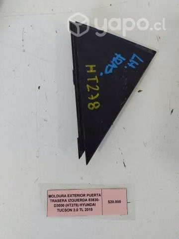Moldura Exterior Pta tras izq (HT278) Tucson 2.0 T