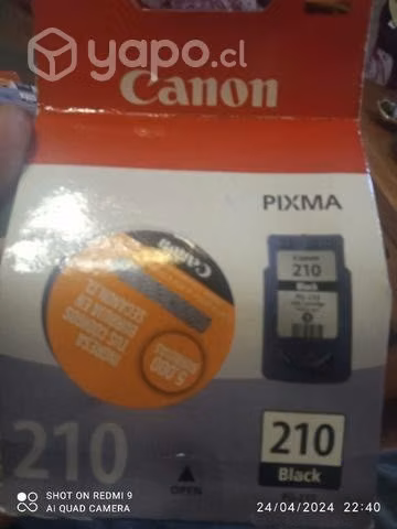 Tinta Canon 210 black original