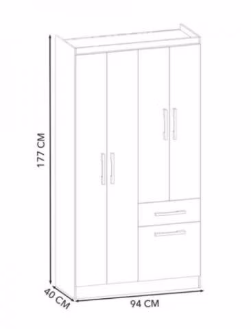 Closet 4 puertas
