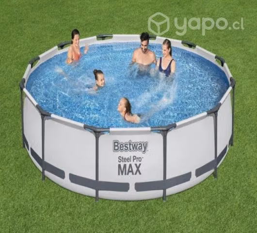 Piscina Steel Pro Max Gris 3.66Mx1.00M Pool Set