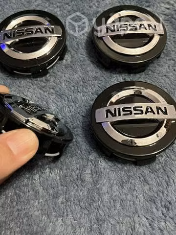 Tapa centro llanta auto Nissan 60 mm - Imagen 2
