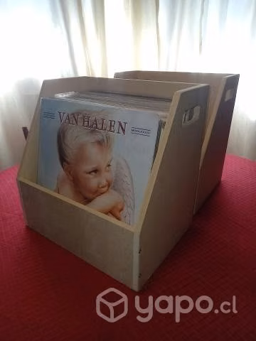 MUEBLE MADERA VINILOS HECHO MANO APROX 20 y 30 o m