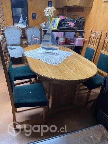 Comedor madera 6 sillas