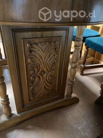 Comedor madera 6 sillas