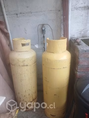 Cilindros de gas de 45 kilos.
