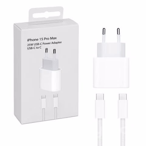 Cargador para iPhone 15 Pro Max 25W Cable USB-C