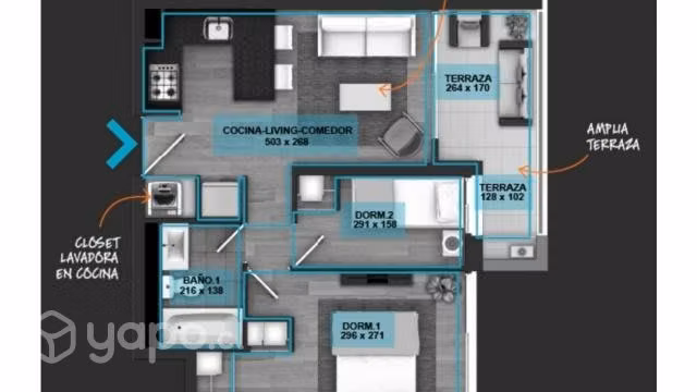 ARRIENDO dpto nuevo en la florida 2D,1B,1EST