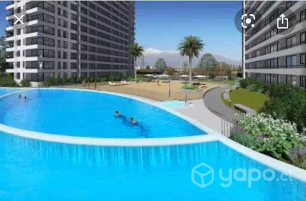 Departamento 1D 1B Hermoso con Laguna Artificial
