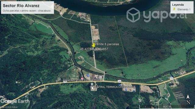 Vende parcela en sector rio alvarez comuna aysen