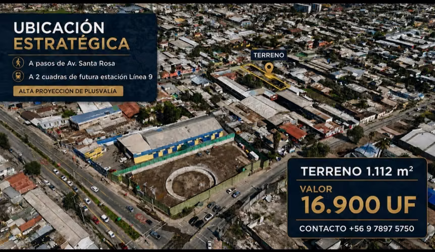Oportunidad Inversionistas Gran Terreno Industrial 1112 M2