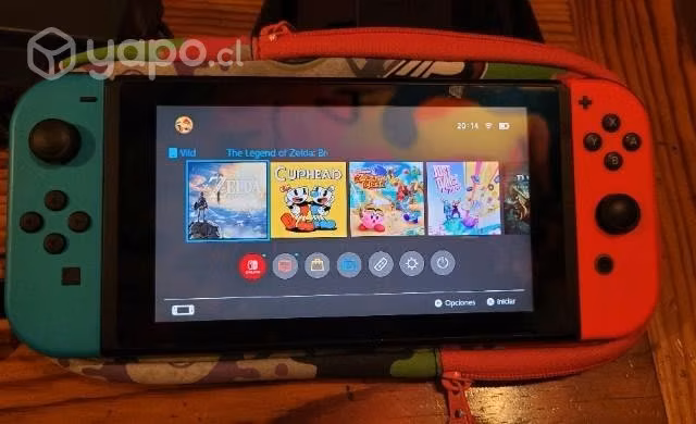 Nintendo Switch con 1 juego físico y 4 digitales