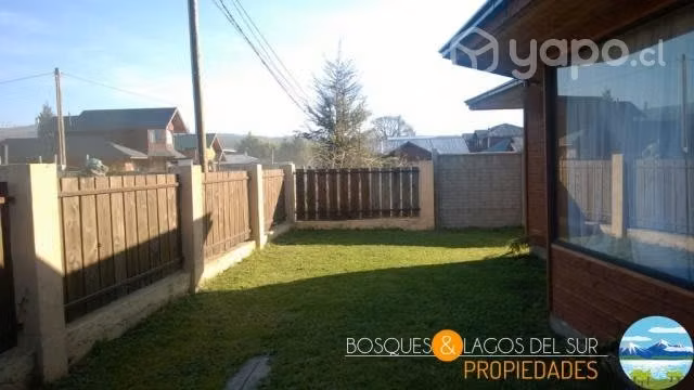 Pucón, casa de 220 mt en terreno de 498 mt