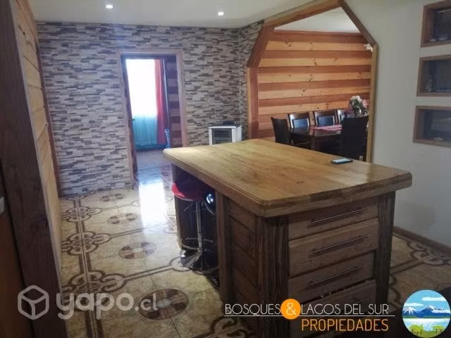 Pucón, casa de 220 mt en terreno de 498 mt