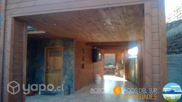 Pucón, casa de 220 mt en terreno de 498 mt