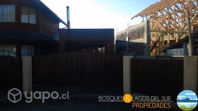 Pucón, casa de 220 mt en terreno de 498 mt