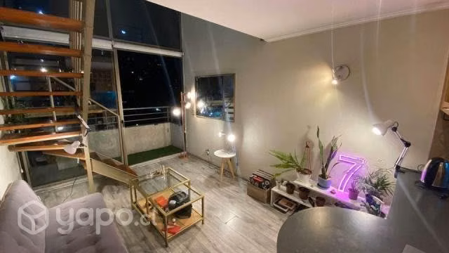 Loft a una cuadra metro Santa Ana