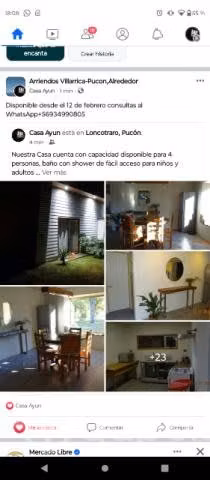 Casa Ayun Loncotraro disponible desde el 14FEBRERO