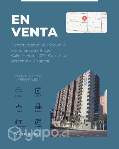 ¡Departamento en Santiago centro