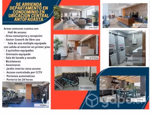 Departamento nuevo centrico Antofagasta 2D+1B
