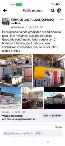 Remato propiedad aondicionada para taller mecánico