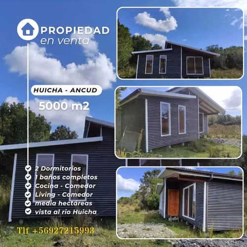 Casa nueva con terreno de 5000 metros cuadrados