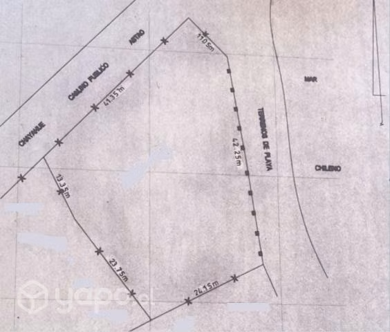 Se vende terreno con playa y vista al mar