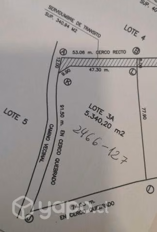 Parcela 5340m2 en Chancoyán, a 24 kms de Valdivia