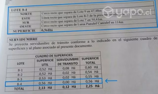 Parcela comuna Villarrica