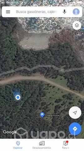Terreno con orilla de mar en Pumalin
