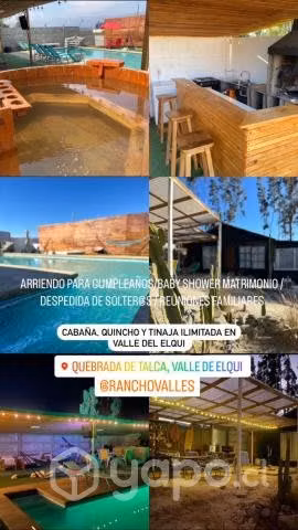 Cabaña tinaja ilimitada y cama cuarzo GRATIS
