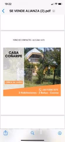 Casa camino Coñaripe