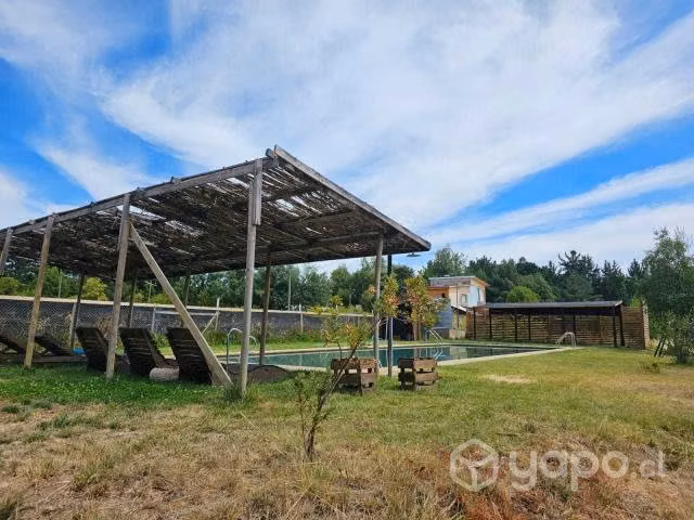 Cabaña, piscina, quincho, sauna, zona de camping