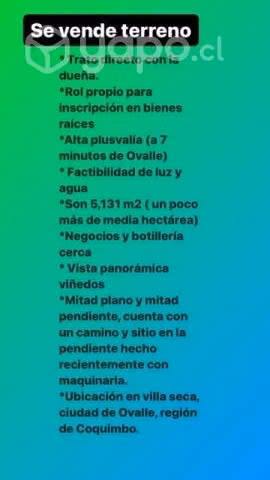 Se vende terreno a 7 min de Ovalle - Imagen 2