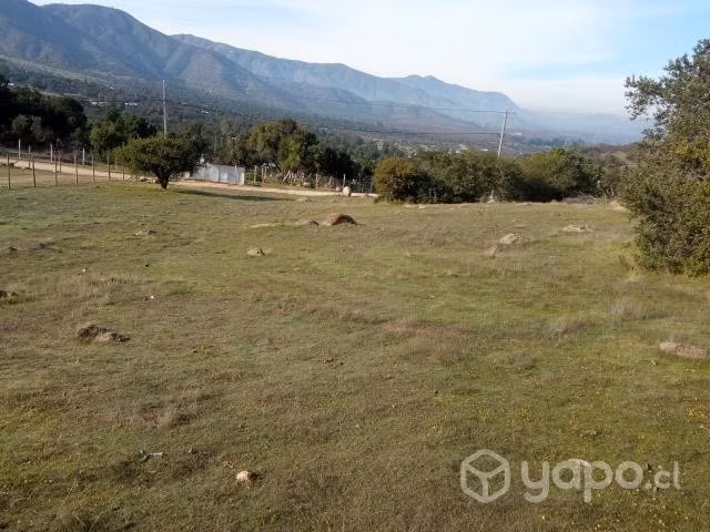 Parcela en pilares verdes
