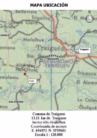 Parcela de agrado 5000 M2 - Traiguen