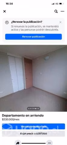 Arriendo dpto Talca condominio abate Molina, frent