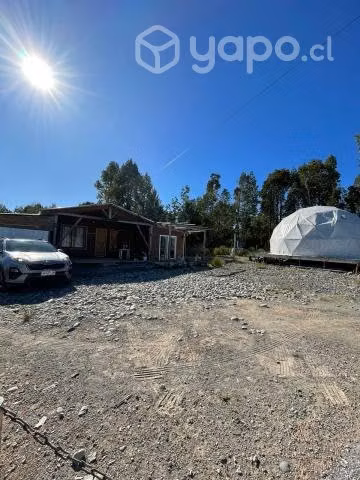 Terreno con casa y domo